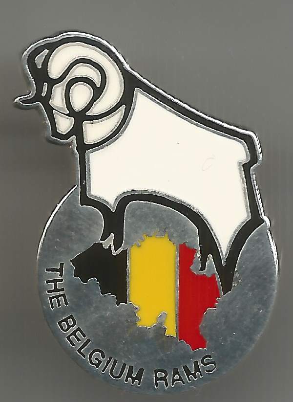 Badge Derby County Supportersclub THE BELGIUM RAMS